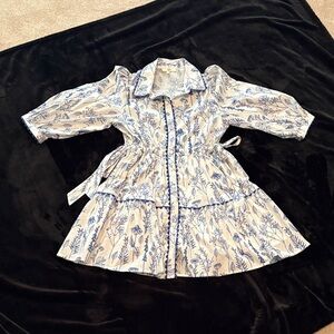 Entro Blue and White Floral Dress